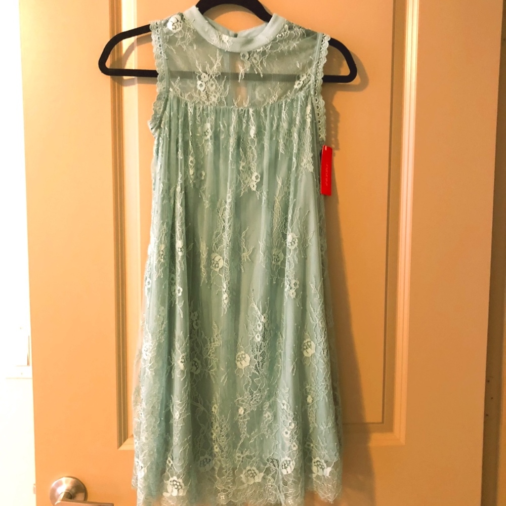 Xhilaration Misty Sage Dress Size S in Sage & BLK